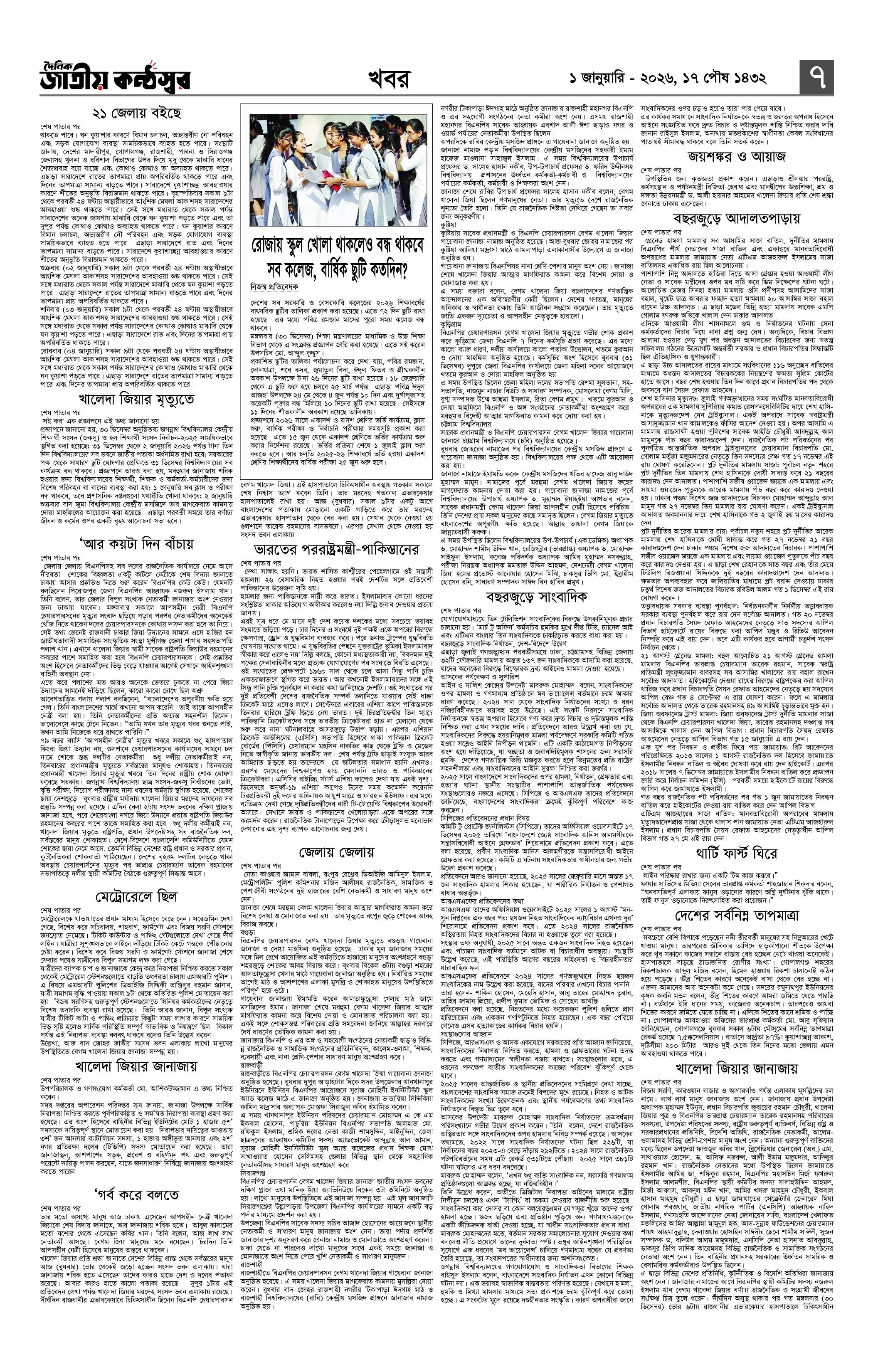 দৈনিক জাতীয় কন্ঠস্বর 